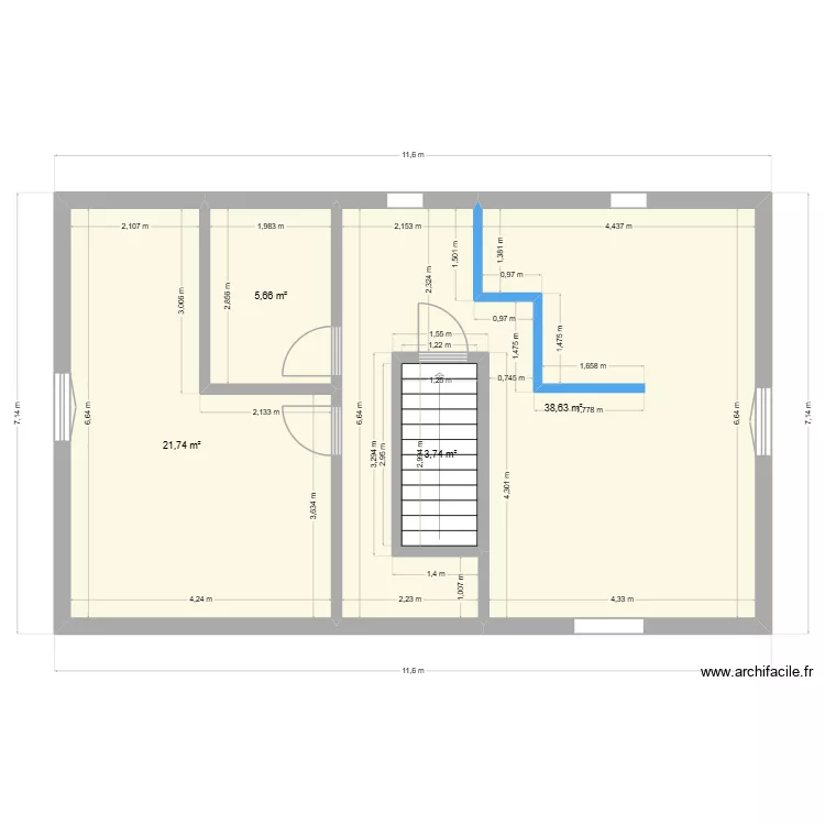 83 RTE DU GENERAL DE GAULLE COMBLE EXSISTANT. Plan de 4 et 70 m² 83 RTE DU GENERAL DE GAULLE COMBLE EXSISTANT. Plan de 4 et 70 m²