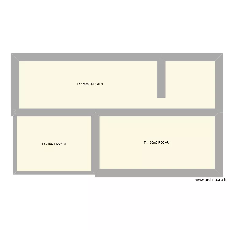 magrin. Plan de 3 Pièces et 158 m²