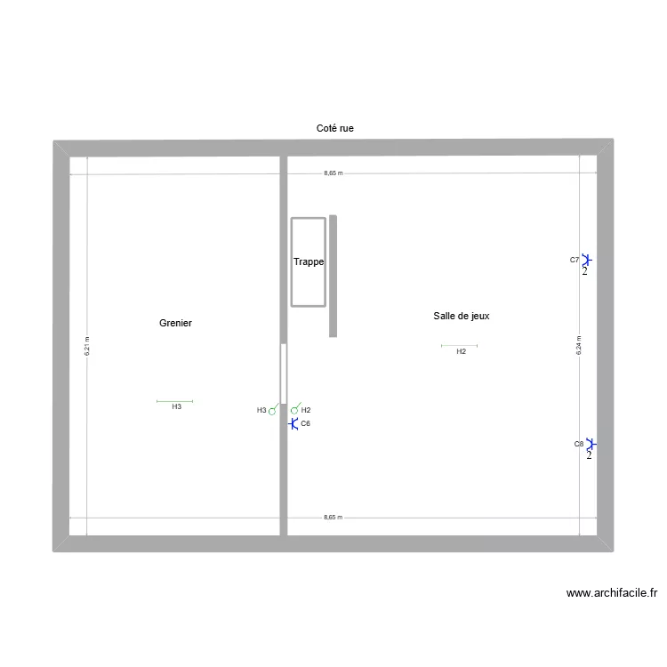 dylan rez de chauss&eacute;. Plan de 12  et 224 m²