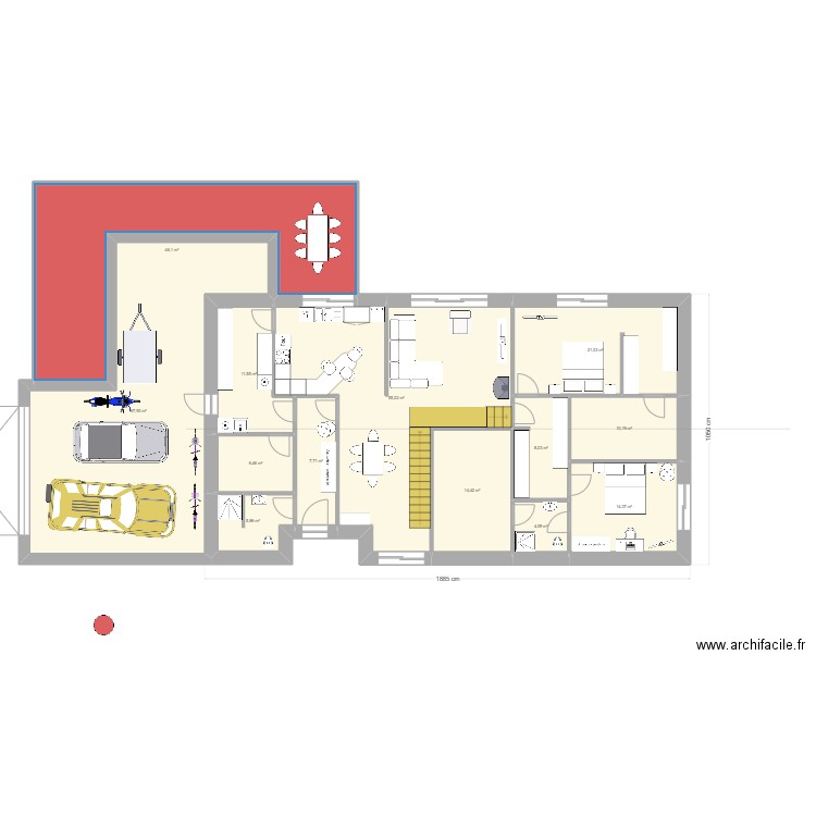 Angera12. Plan de 17 pièces et 305 m2