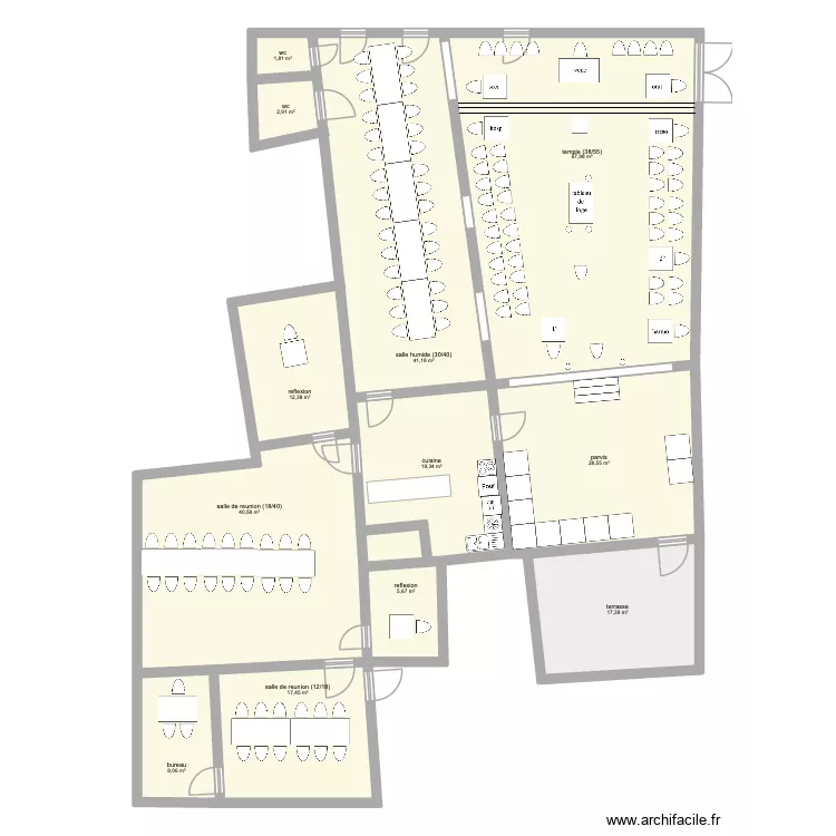 temple uzes3. Plan de 12  et 263 m²