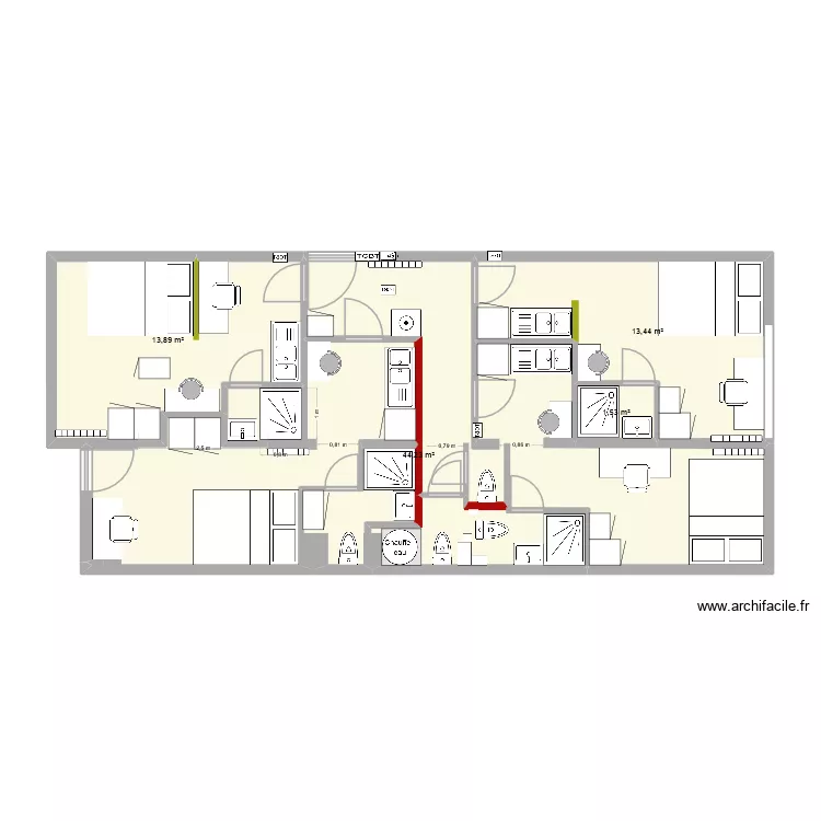 ST HERBLAIN MAYENNE VF2-7-2. Plan de 