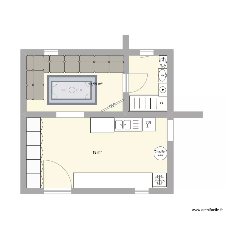 HOUSE 2. Plan de 2 et 32 m² HOUSE 2. Plan de 2 et 32 m²
