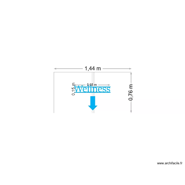 Espace Wellness BR. Plan de 