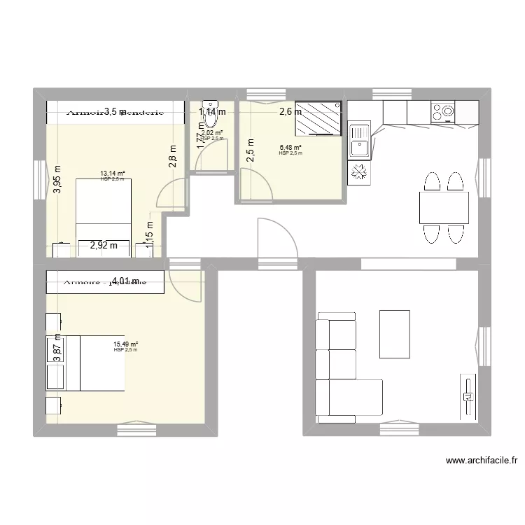 larg1. Plan de 5 et 73 m² larg1. Plan de 5 et 73 m²