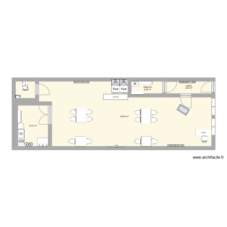 locale. Plan de 0 pièce et 0 m2