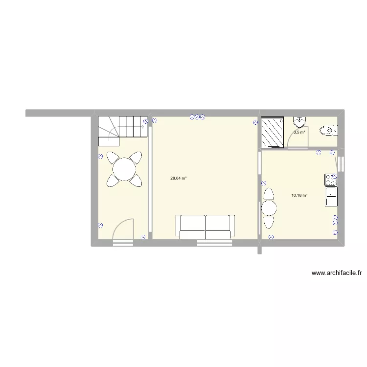 FITSUMVILLE. Plan de 3  et 42 m²
