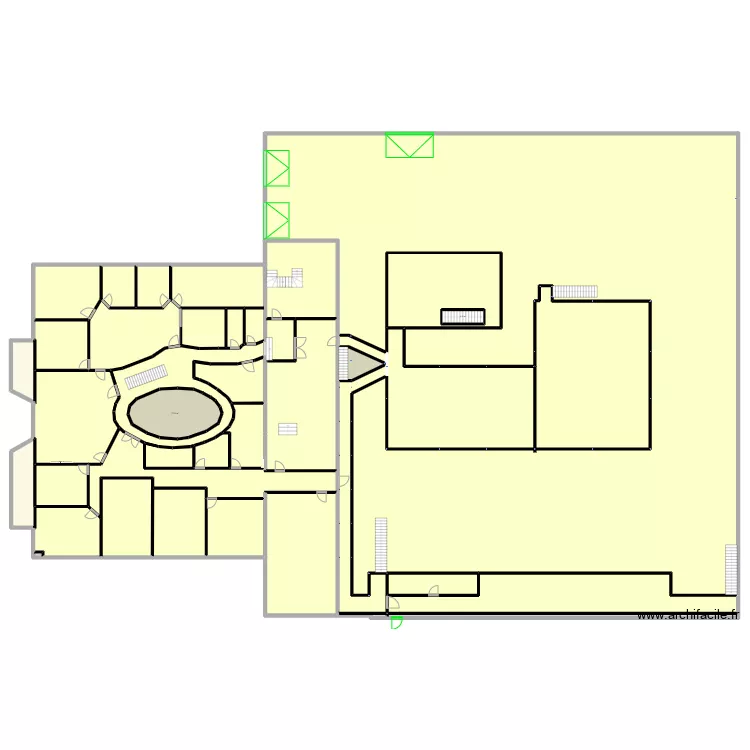 VOLTA R+1 V plan vide. Plan de VOLTA R+1 V plan vide. Plan de