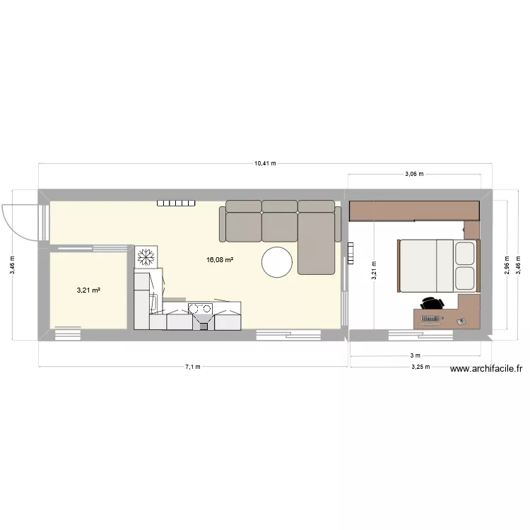 projet garage2. Plan de 2 et 19 m² projet garage2. Plan de 2 et 19 m²