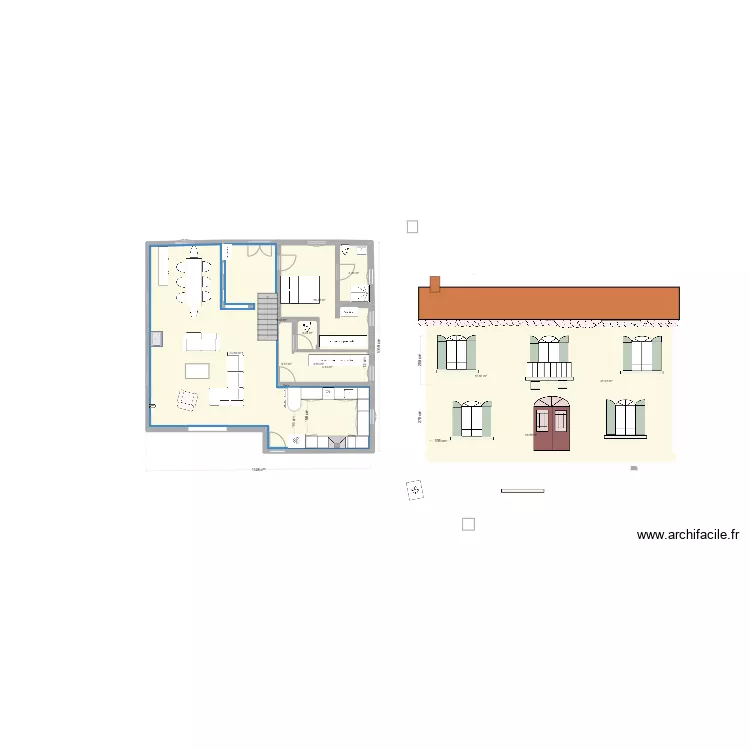 FACADE AVANT V3. Plan de 