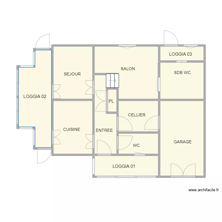 MANDUEL RDC. Plan de 