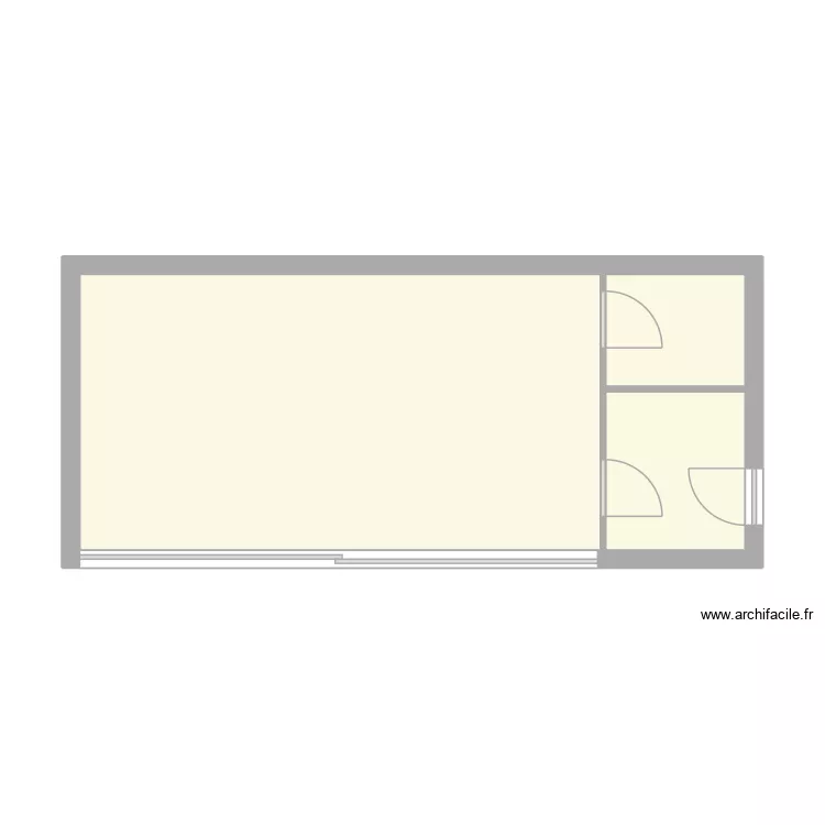CAMBRON CLASSE JARDIN. Plan de 3 Pièces et 36 m²