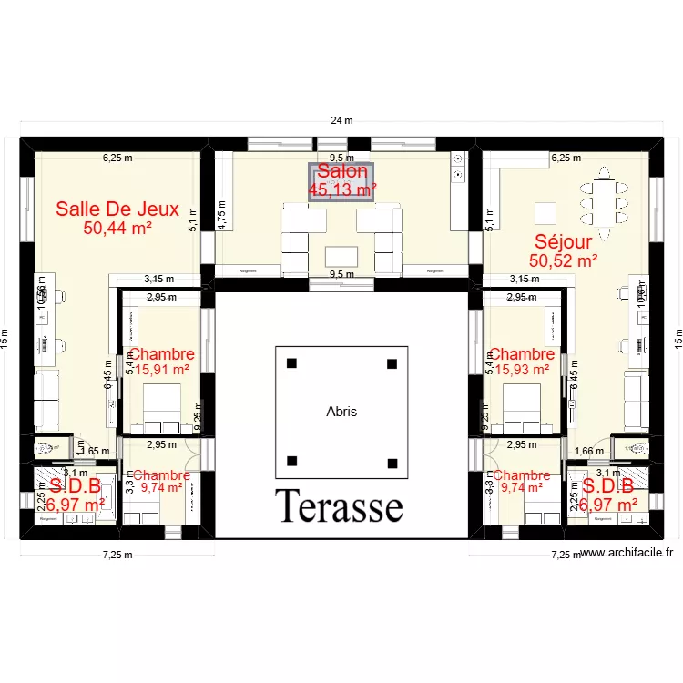 Maison Revente 2. Plan de 