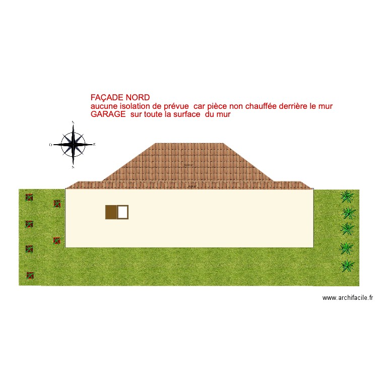 FRIQUET FAÇADE NORD. Plan de 0 pièce et 0 m2