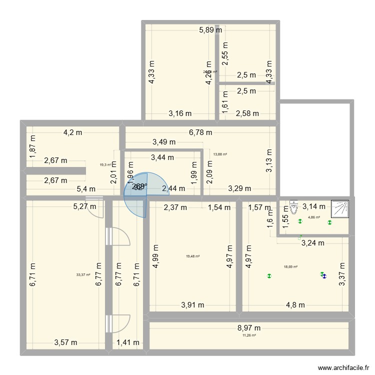 local hammam. Plan de 0 pièce et 0 m2
