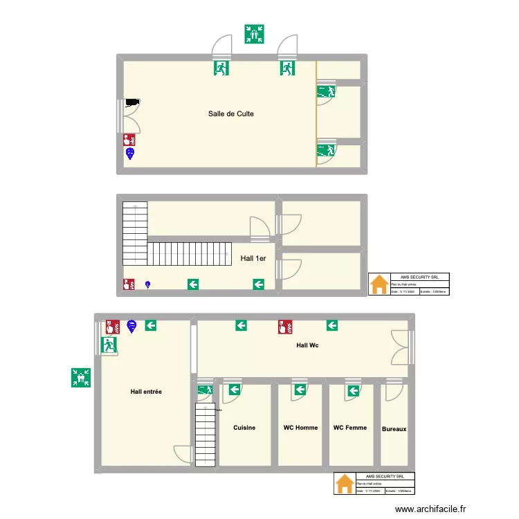 Eglise de Marcinelle. Plan de Eglise de Marcinelle. Plan de