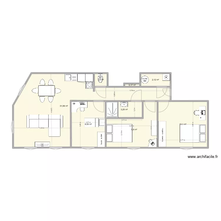 F&eacute;camp3 (3 &eacute;tage face r&eacute;unie ). Plan de 