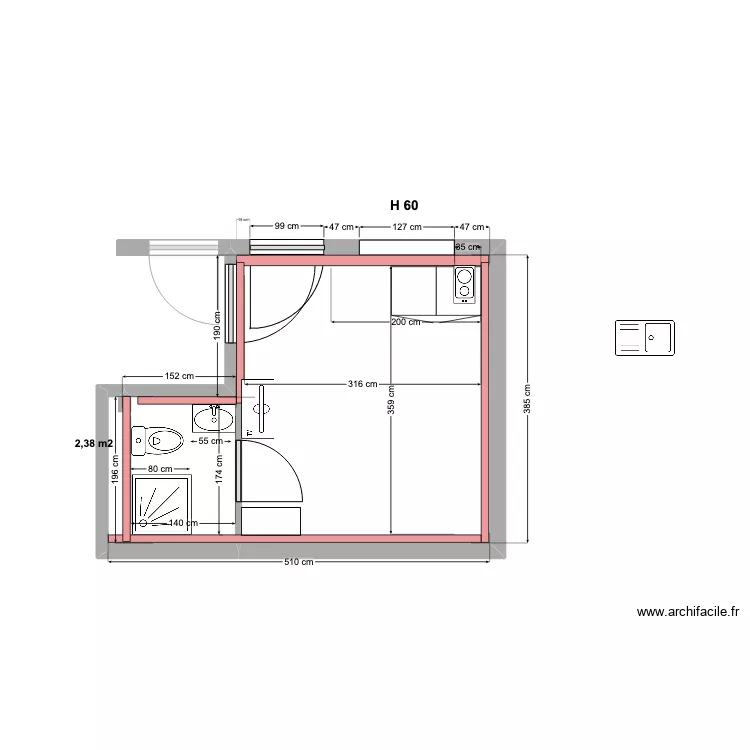 studio LOT A  06 03 2024. Plan de 