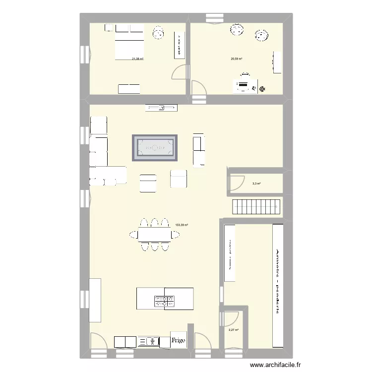 marmiton. Plan de 5  et 181 m²
