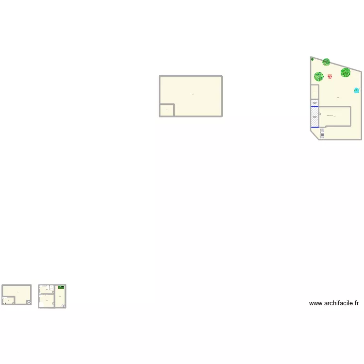maison3 jeanne. Plan de 13  et 1238 m²