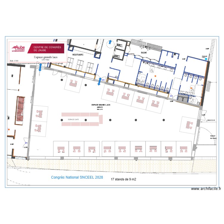 grands lacs Congrès National SNCEEL 2028 17 stds. Plan de 0 pièce et 0 m2