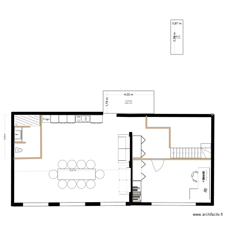 atelier Yann V16. Plan de 16 pièces et 690 m2