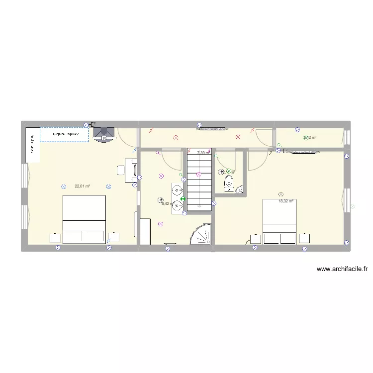 maison fabien. Plan de 