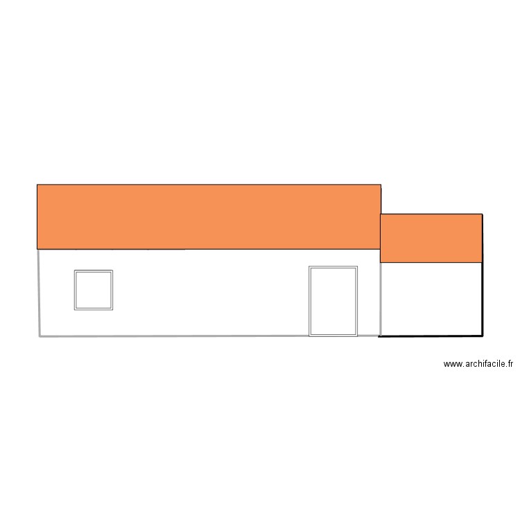 parcelle . Plan de 1 pièce et 24 m2