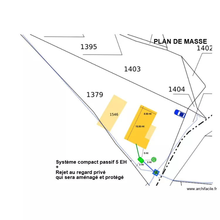 Duarre-Navarro Cournac. Plan de 