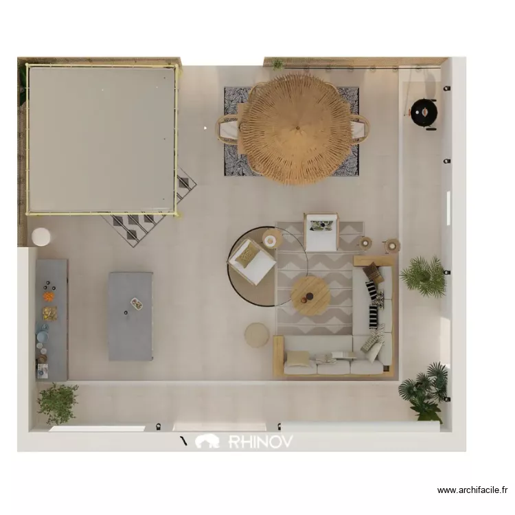 Plan Electriques  dune terrasse . Plan de 