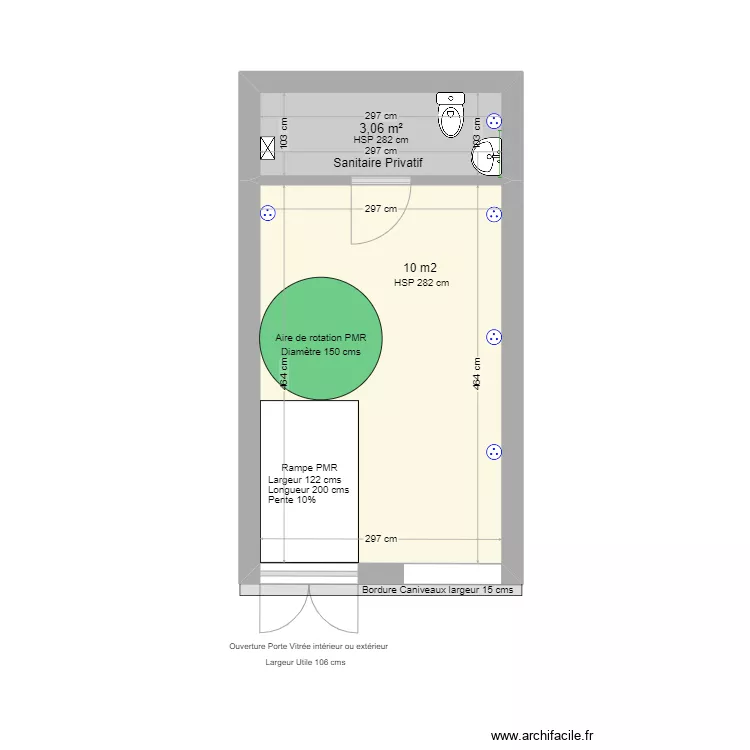 Local droit ERP. Plan de Local droit ERP. Plan de