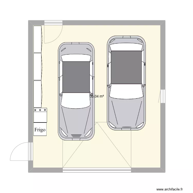 Garage. Plan de 