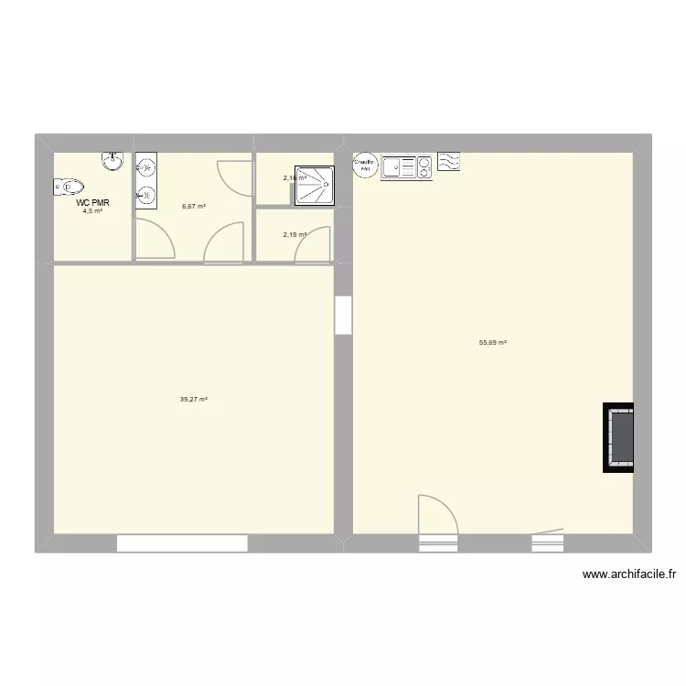 Chez Momo 7. Plan de 6  et 110 m²