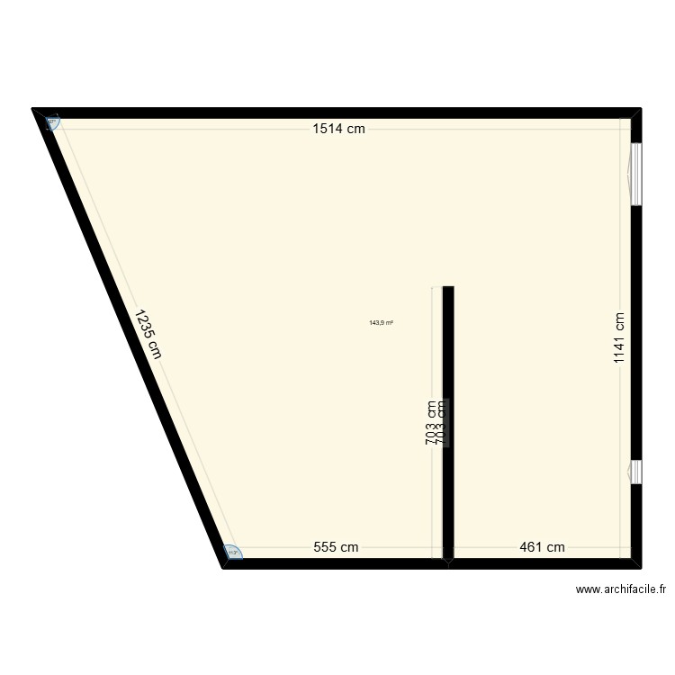 Garage B1 RDJ. Plan de 0 pièce et 0 m2
