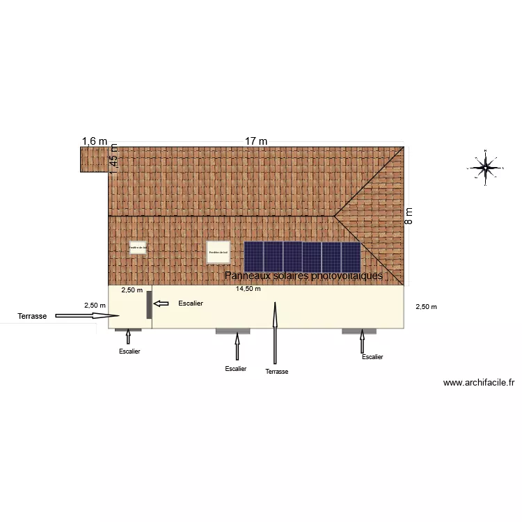 plan du toit actuel 17 2 26. Plan de 