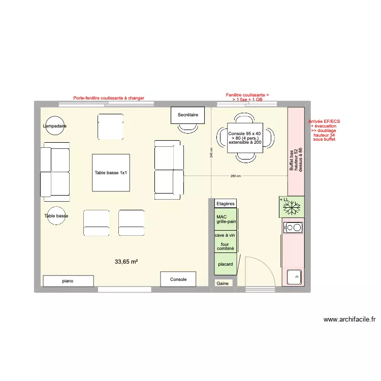 Cuisine arclinea 3. Plan de 