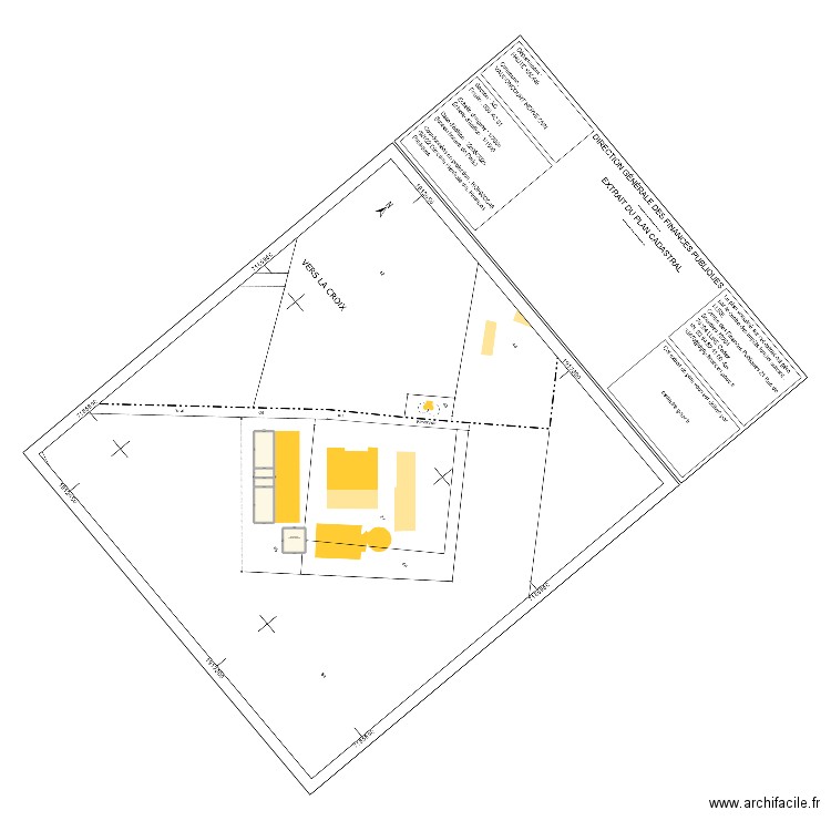 SCEA BOUVERET Plan de Masse. Plan de 5 pièces et 1446 m2