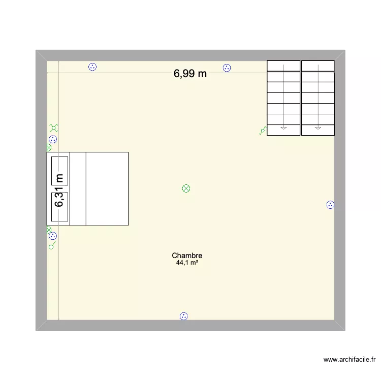 CARLONI 2e etage. Plan de 