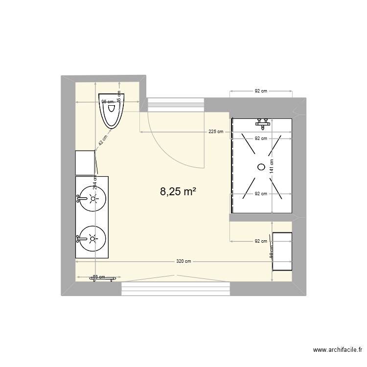 SDB JP et sylvie 2. Plan de 0 pièce et 0 m2