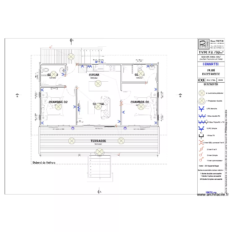 Francise LEHARTEL. Plan de 
