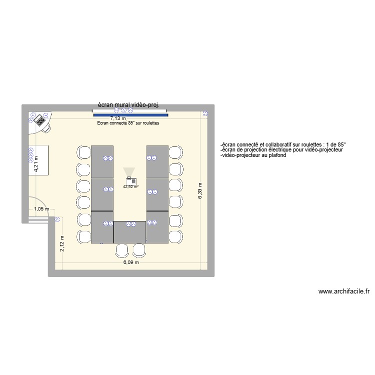 salle de formation 5. Plan de 0 pièce et 0 m2
