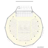 Grande salle avec pavé de chaises 266 + 121 côté