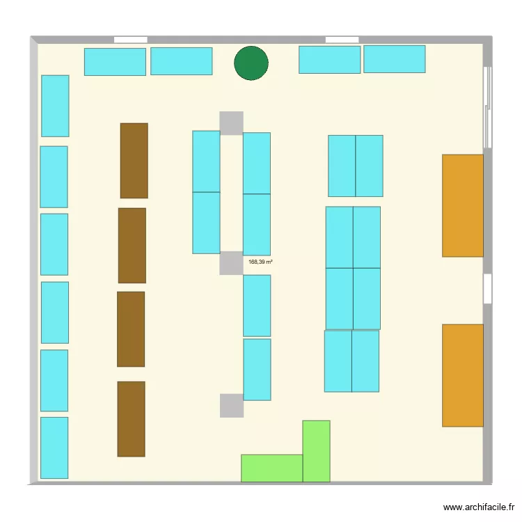 Grange Chateau de Fayolle1. Plan de 1 Pièce et 168 m²
