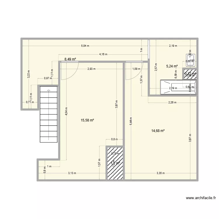 Appartement duplex. Plan de Appartement duplex. Plan de
