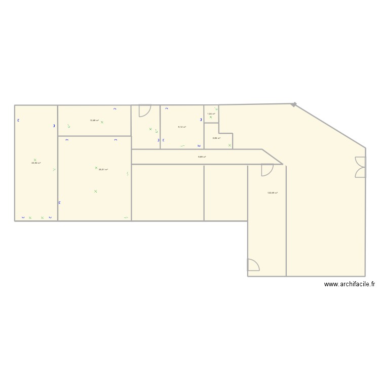 plan construction elazab. Plan de 8 pièces et 216 m2