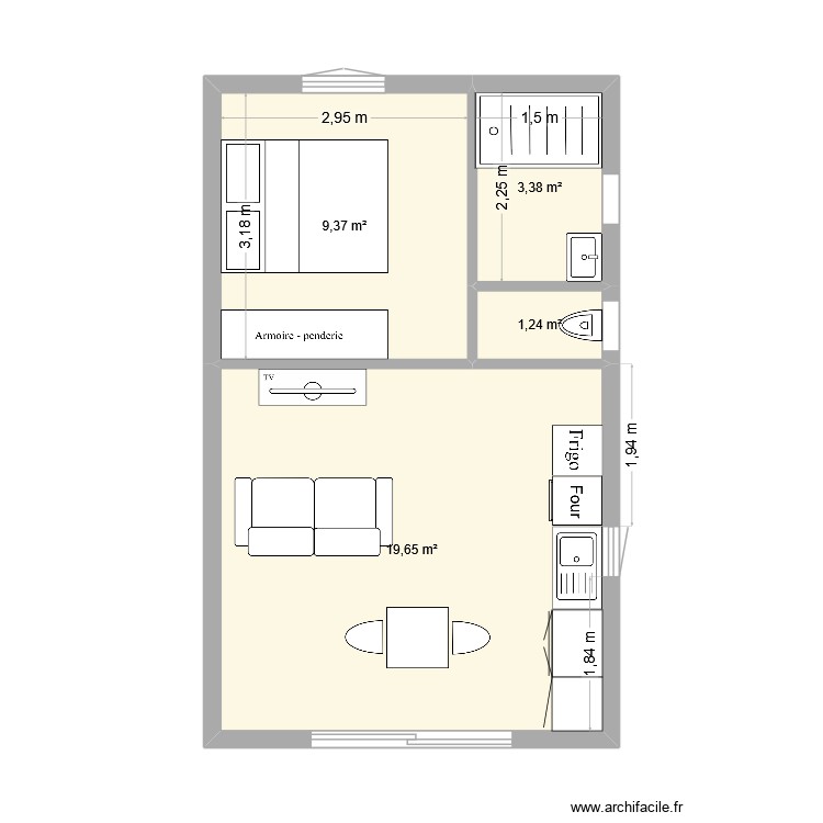 MAISON. Plan de 0 pièce et 0 m2