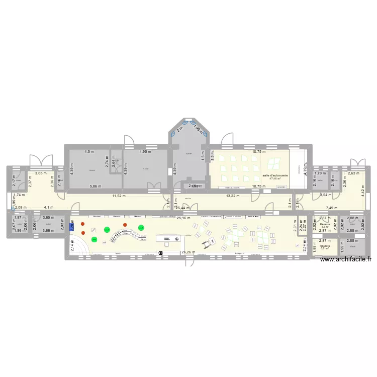 CDI N0 après travaux v4. Plan de 18 pièces et 369 m² CDI N0 après travaux v4. Plan de 18 pièces et 369 m²