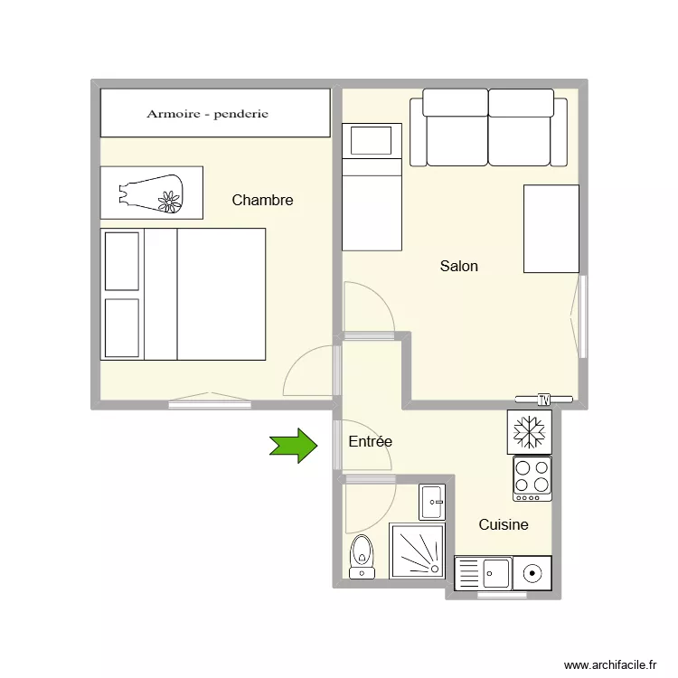 3 LEONTINE. Plan de 