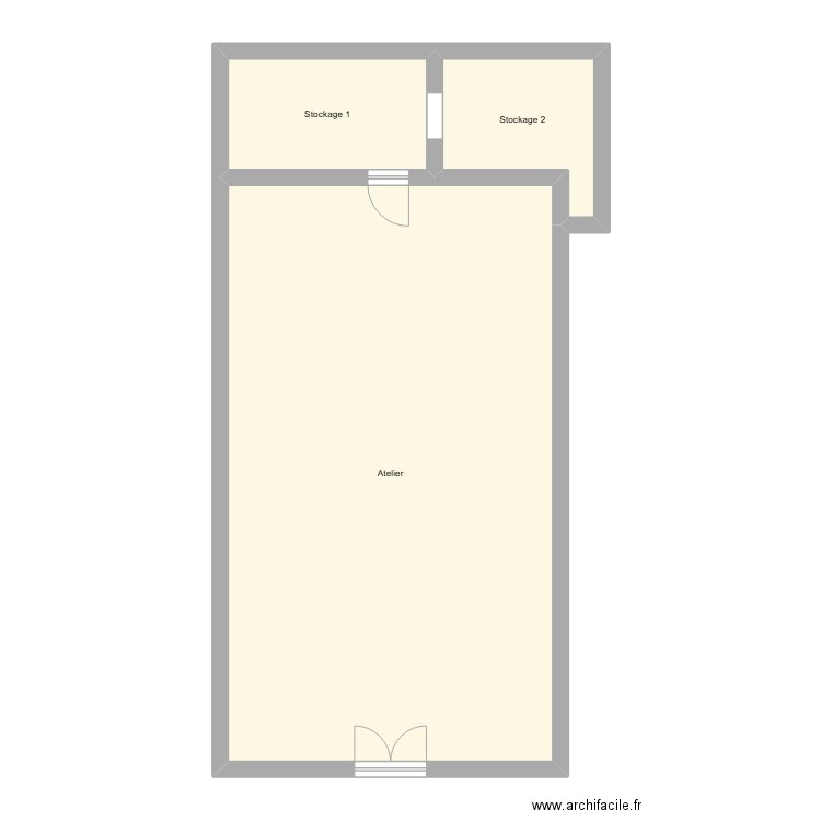 MEZIERES. Plan de 3 pièces et 87 m2