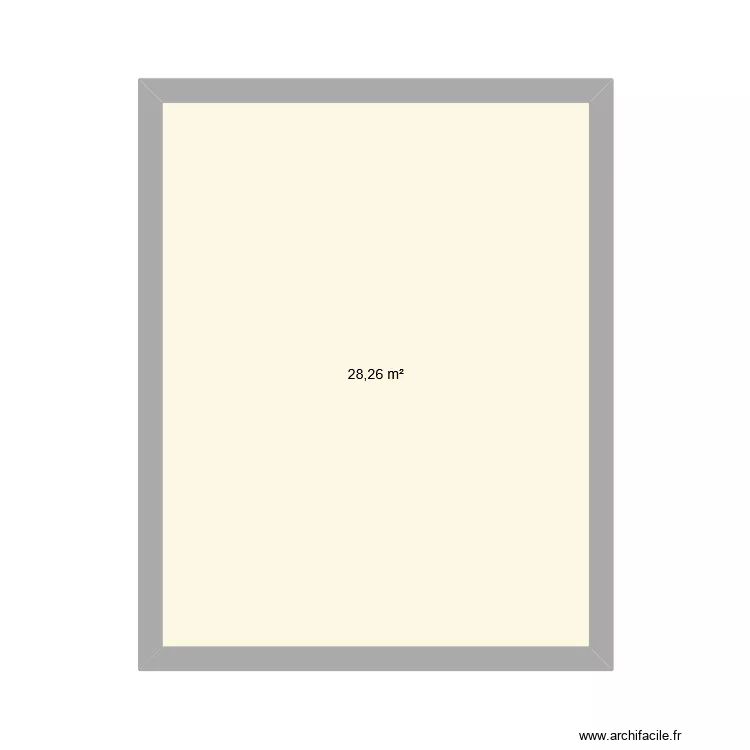 mais1. Plan de 1 pièce et 28 m²